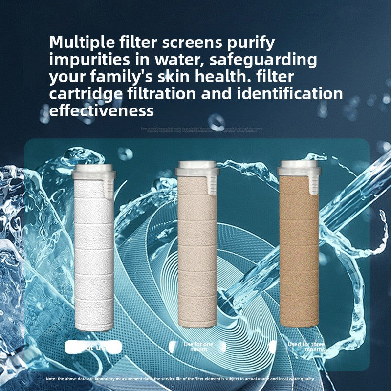 Pressurized Filter Shower Head with 5 Spray Modes