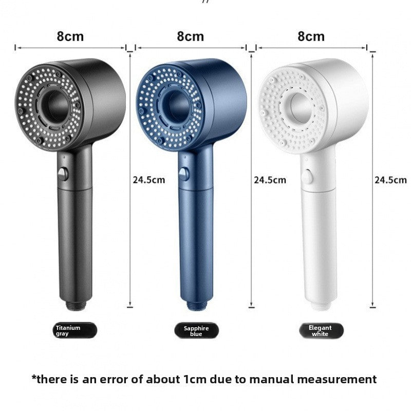 Pressurized Filter Shower Head with 5 Spray Modes